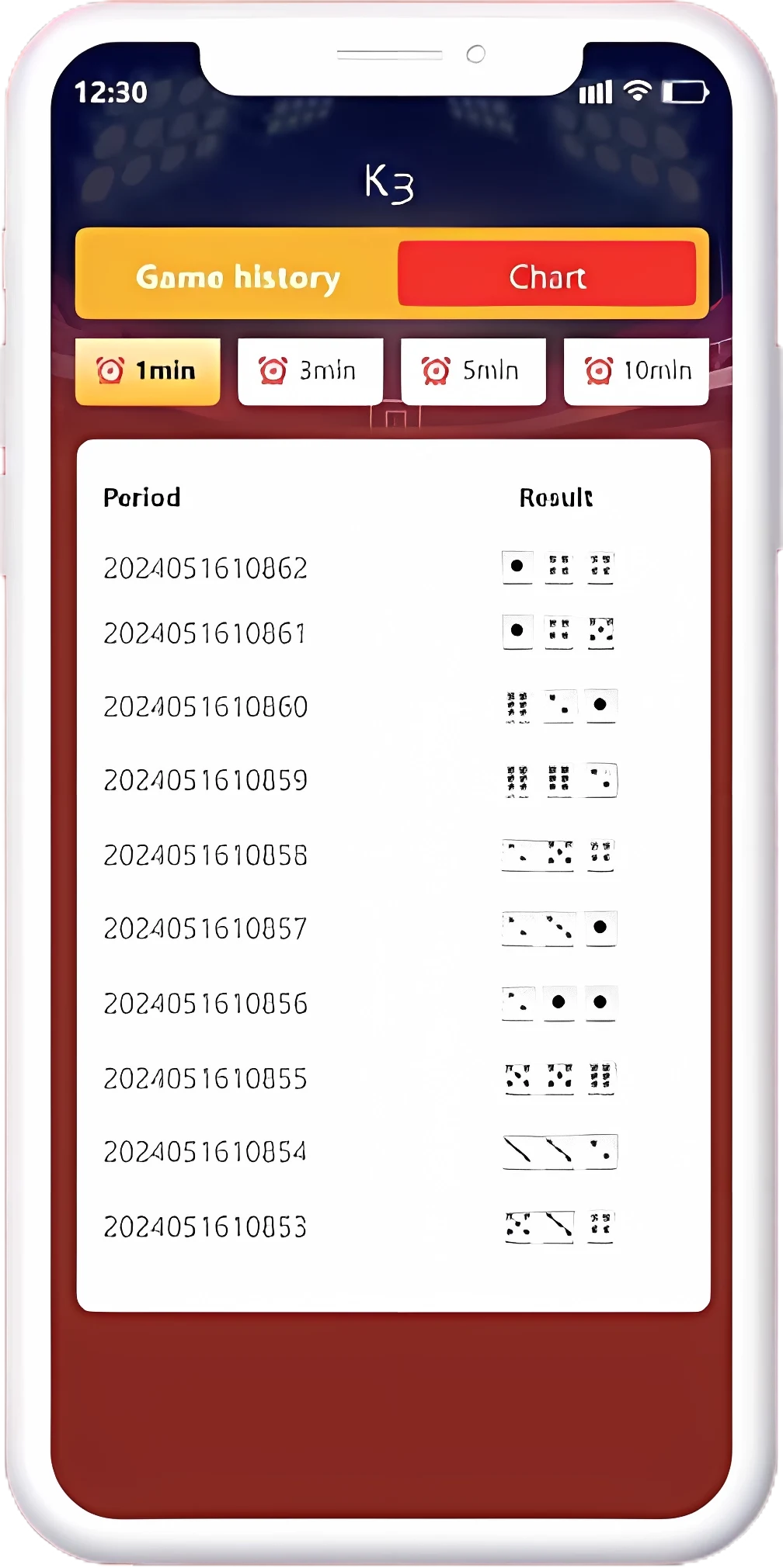 k3 Lottery Result