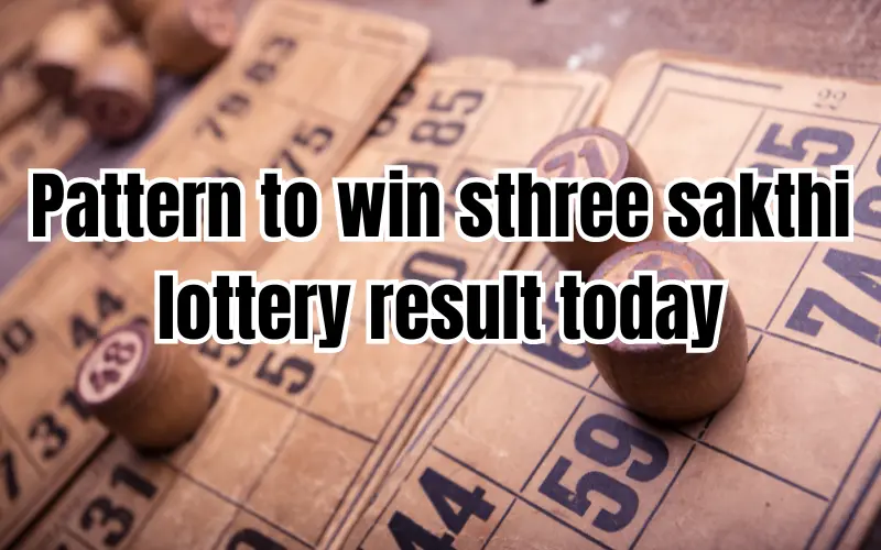 sthree sakthi lottery result today play