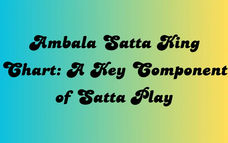 ambala satta king chart